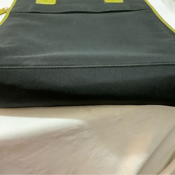 Rowallan Of Scotland shoulder bag double Strap Womens Black Green Leather Trim - Picture 6 of 14